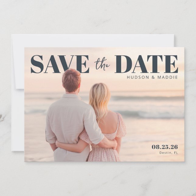 PhotoPop Save the Date Elegant  (Devant)