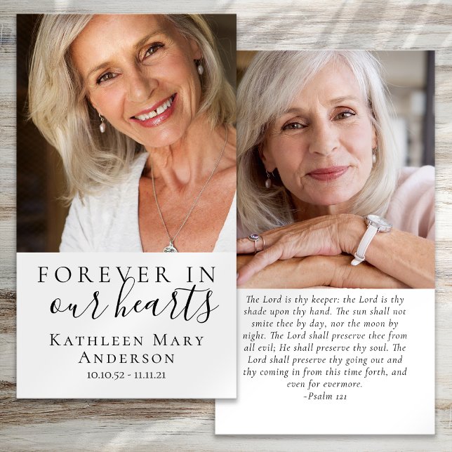 Photos Carte de prière funéraire Memorial (Créateur téléchargé)