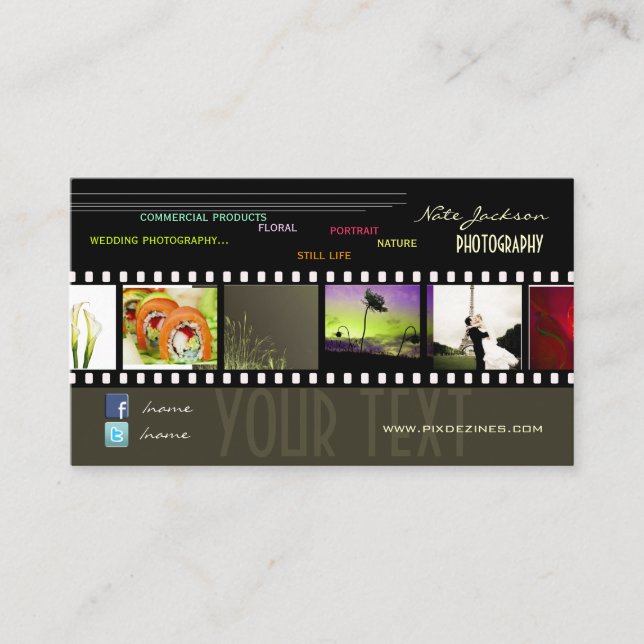 Photos cartes de visite du portefeuille polices mo (Devant)