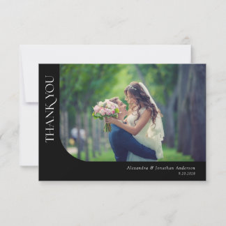 Photos courbes simples et modernes Mariage Merci