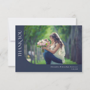 Photos courbes simples et modernes Mariage Merci