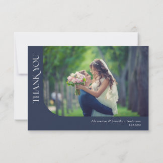 Photos courbes simples et modernes Mariage Merci