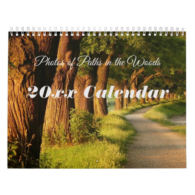 Photos de Chemins dans le Calendrier Woods (Protection)