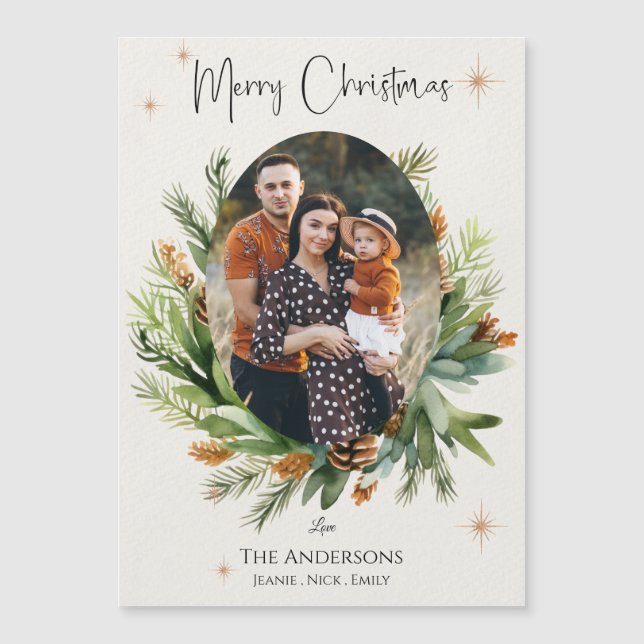 Photos de famille multiples Feuilles verts Joyeux  (Devant)