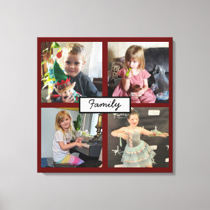 Photos de famille Toile personnalisée Impression
