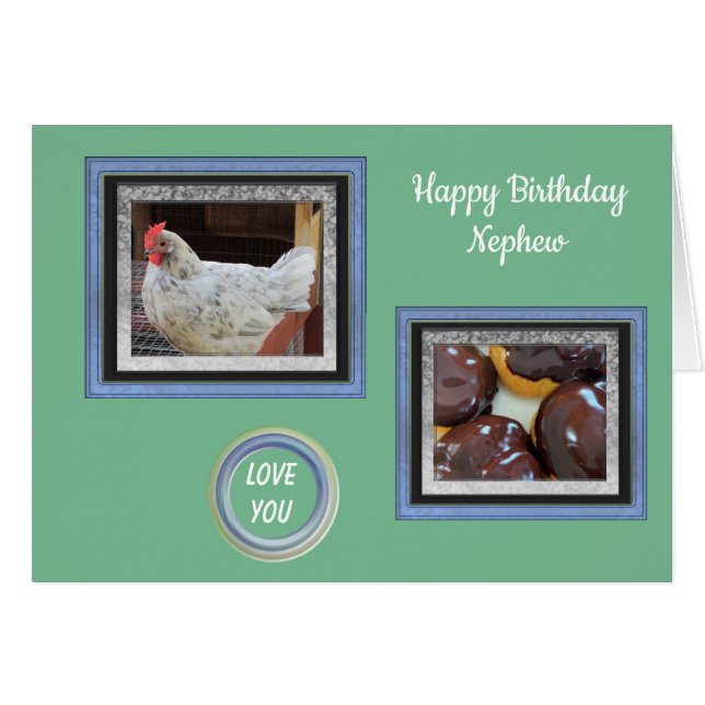 Photos de la carte d'anniversaire de Nephew (Devant horizontal)