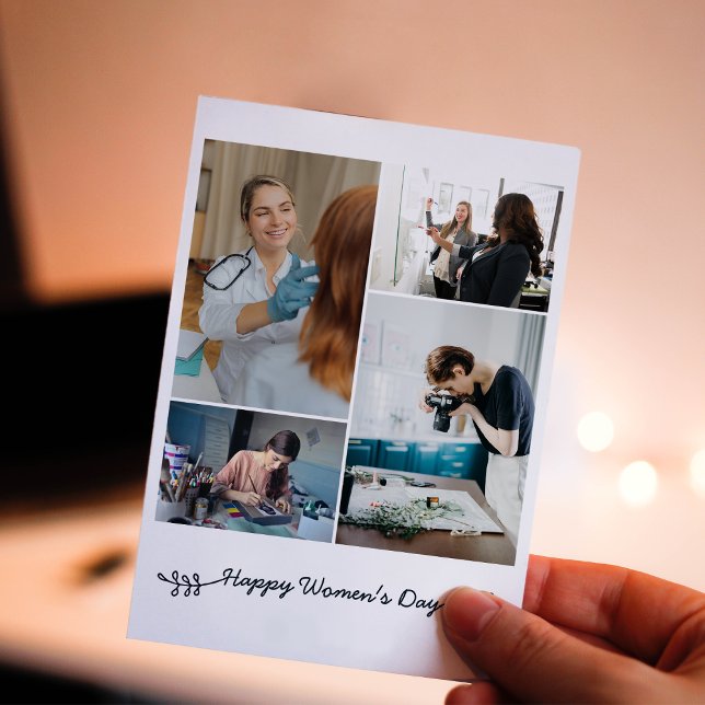 Photos de la Journée des femmes Carte de vacances  (Créateur téléchargé)