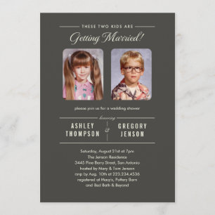 Photos de l'ancienne école Invitations Wedding sho