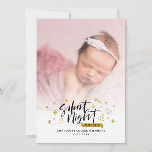 Photos de Noël pour bébé Faire-part de naissance