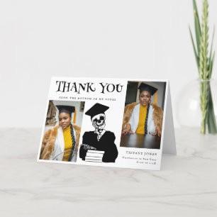 Photos de script moderne Skeleton Graduation Merci