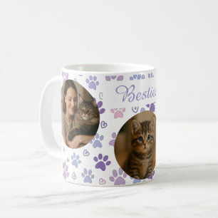 Photos personnalisables Mug Empreinte de patte pou