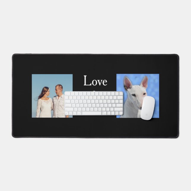 Photos personnalisées Famille et Bull Terrier (Clavier et souris)