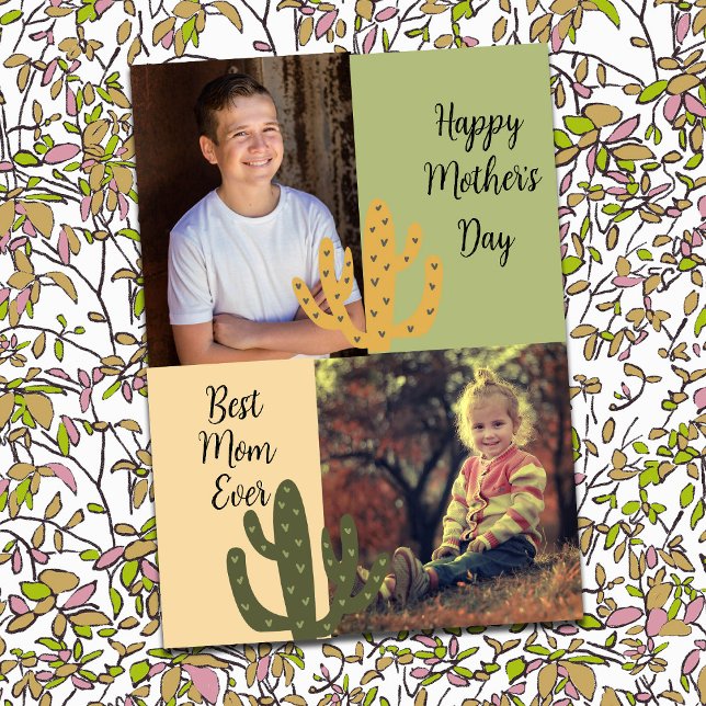 Photos personnalisées Meilleure Maman Jamais Cactu (Créateur téléchargé)