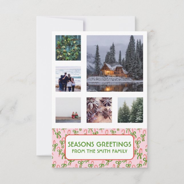 PHOTOS PERSONNALISÉES Sucres de canne sucrés Carte (Devant)