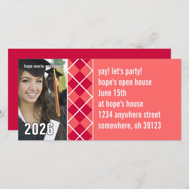 Photos Senior - Invitation de graduation 2010