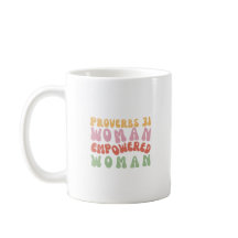 Phrase de femme habilitée Proverbes 31 sur mug rét
