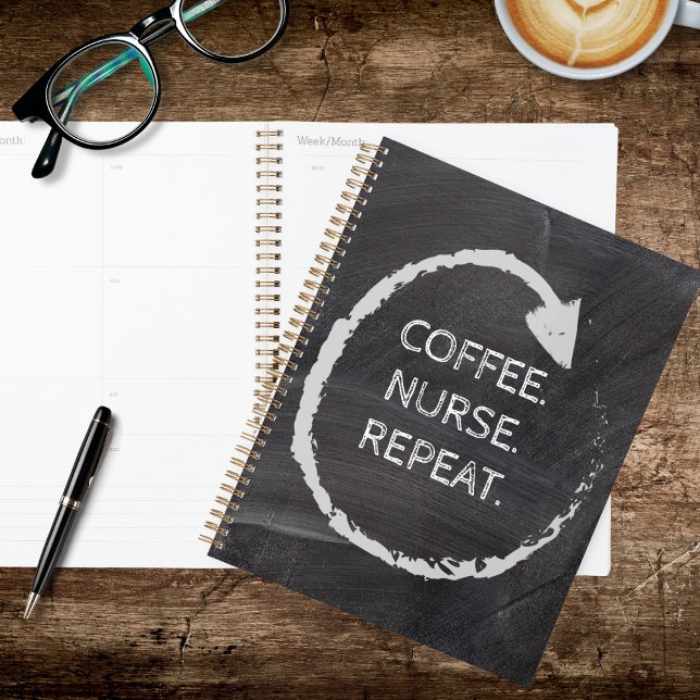 Phrase personnalisable Café Infirmière Répéter (Créateur téléchargé)