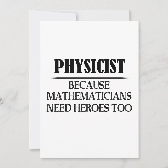 Physicien - Parce que les mathématiciens ont aussi (Devant)