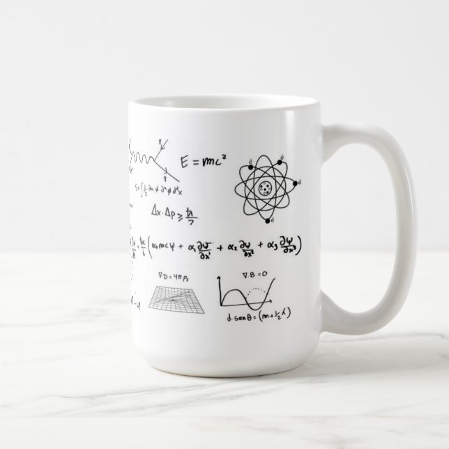 Physics Formulas Coffe Mug (Droite)
