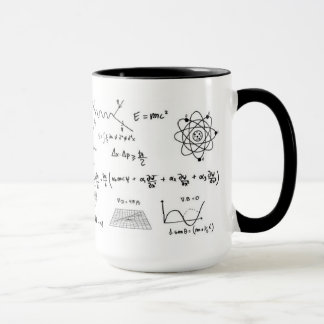 Physics tu formules and diagrams Coffe Mug