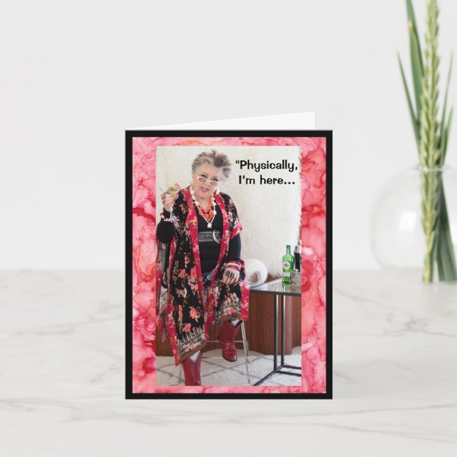 Physiquement ici, mais mentalement là Carte de Voe (Devant)