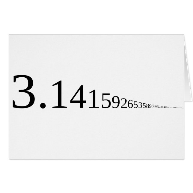 Pi - 3.14... (Devant horizontal)