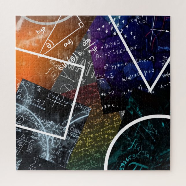 Pi Abstrait : Puzzle d'art mathématique (Vertical)