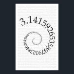 Pi and digits in spiral - Math Poster<br><div class="desc">Pi and digits in spiral - Math Poster</div>