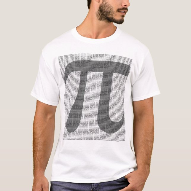 Pi au T-shirt de 10.000 décimales (Devant)