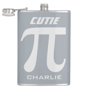 Pi / Cutie Pie personnalisé monogramme flacon