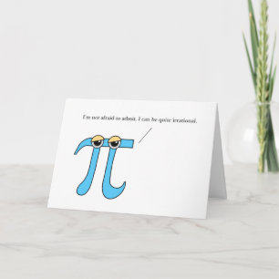Pi Day, Cartes De Voeux Humoristiques Irrationnell