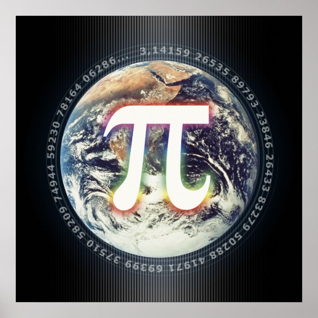 Pi Day on Earth - Poster des mathématiques (Devant)