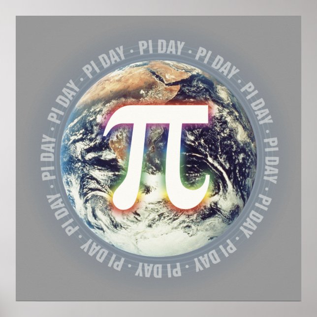 Pi Day on Earth - Poster des mathématiques (Devant)