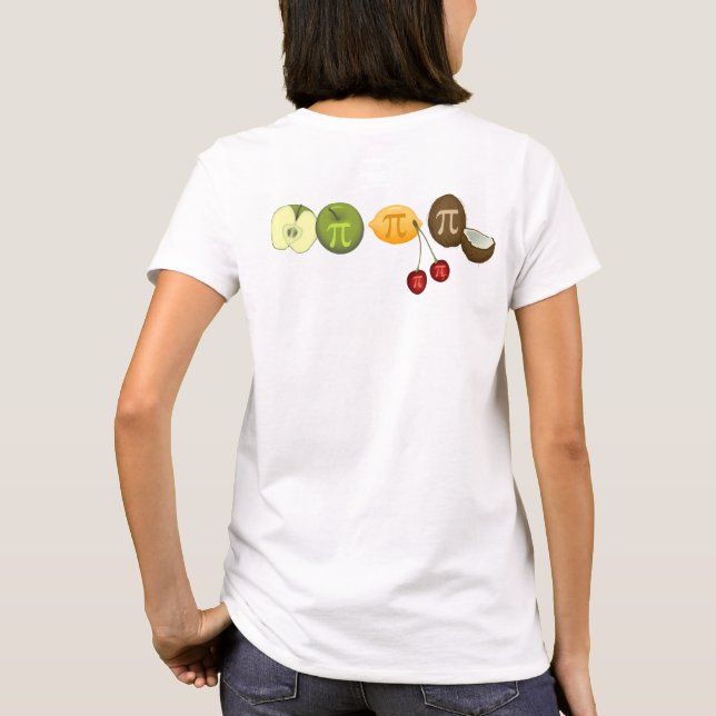 Pi Day, Pi sur divers fruits T-shirt (Dos)