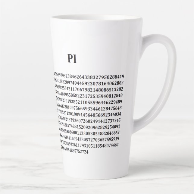 "PI" Latte Mug (Droite)