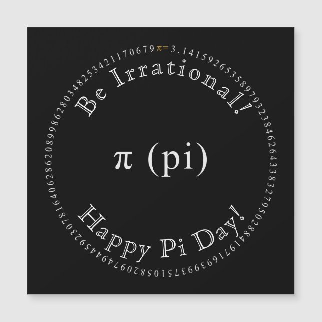 Pi, L'Irrationnel Mathématique Constante Magnétiqu (Devant)