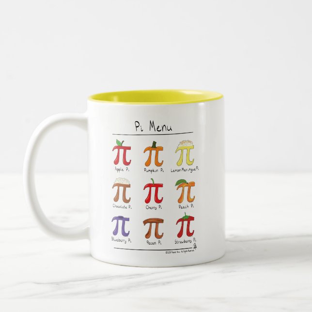 Pi Menu Cute Math Pi Day Café Mug (Gauche)