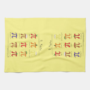 Pi Menu Cute Math Pi Day Pie Cuisine Serviette De 