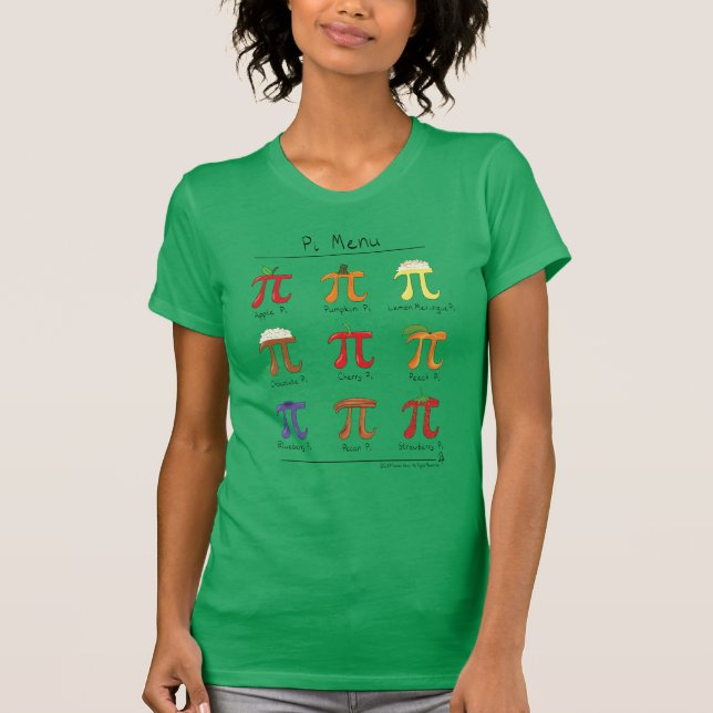 Pi Menu Cute Math Pi Day T-Shirt femme (Devant)