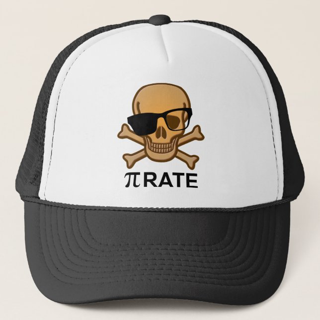 Pi Pirate Funny Math Geometry Ball Casquette Casqu (Devant)