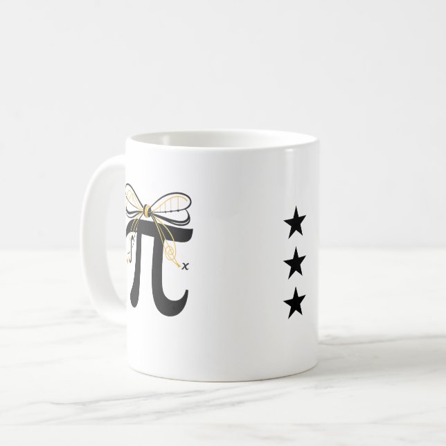 Pi Symbol Mug - Minimalist Math Pi Day Coffee Cup  (Devant gauche)