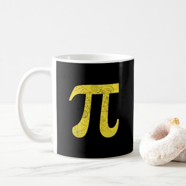 Pi - Symboles mathématiques Café Mug (Avec donut)