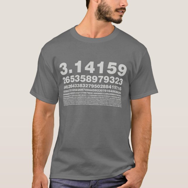 Pi - T-shirt foncé (Devant)