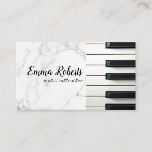 Pianiste Carte de visite de professeur de musiqu