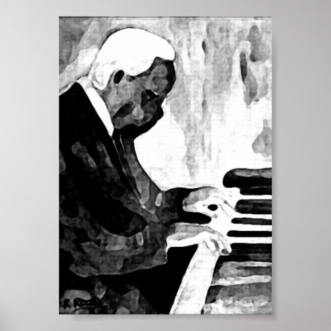 Pianiste Jazz OU Indian Ink Artwork Impressions (Devant)
