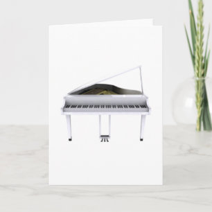 Piano à queue blanc : modèle 3D :