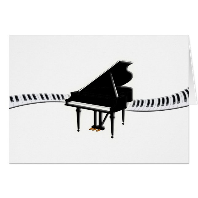 Piano à queue et clavier (Devant horizontal)