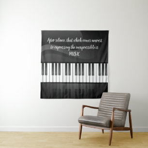 Piano Clavier Design Tapisserie murale