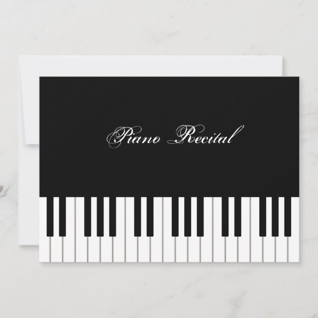 Piano Clavier Élégant Musicien Personnalisé (Devant)