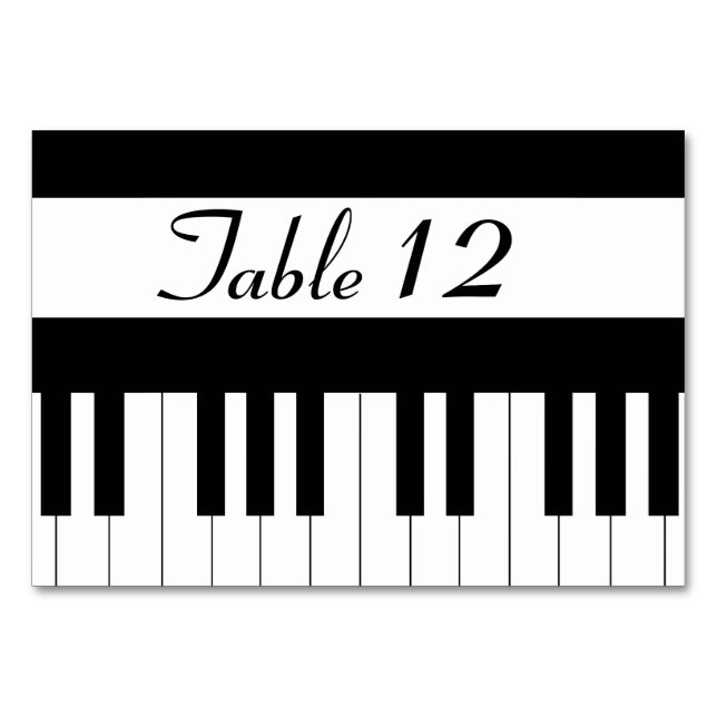 Piano Clavier Musique Mariage Table Pas de carte (Devant)